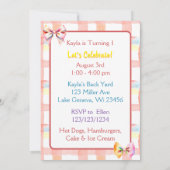 Sweet Birthday Kitten Kleurrijk Kaart (Achterkant)