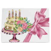 Sweet Birthday Large Gift Bag Groot Cadeauzakje (Voorkant)