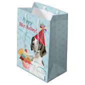 Sweet Birthday Pointer Medium Gift Bag Medium Cadeauzakje (Achterkant Gekanteld)