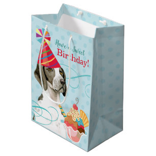 Sweet Birthday Pointer Medium Gift Bag Medium Cadeauzakje