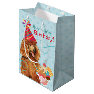 Sweet Birthday Poodle Medium Cadeauzakje