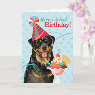 Sweet Birthday Rottweiler Kaart