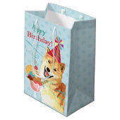 Sweet Birthday Shiba Inu Medium Cadeauzakje (Achterkant Gekanteld)