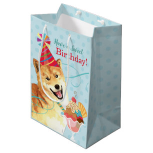 Sweet Birthday Shiba Inu Medium Cadeauzakje