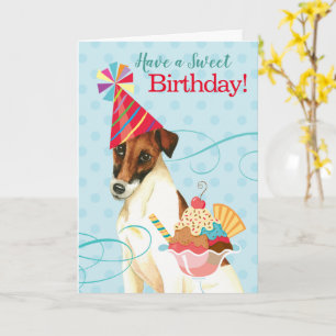 Sweet Birthday Smooth Fox Terrier Kaart