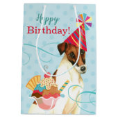Sweet Birthday Smooth Fox Terrier Medium Cadeauzakje (Achterkant)
