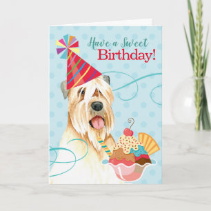 Sweet Birthday Wheaten Terrier Card Kaart