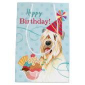 Sweet Birthday Wheaten Terrier Medium Gift Bag Medium Cadeauzakje (Achterkant)