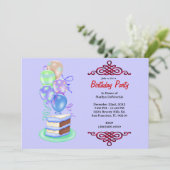 Sweet Bithday Cake and Balloons Kaart (Staand voorkant)