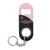 Sweet Black Bean Promotional Business Sleutelhange Mini Flessenopener (Voorkant)