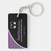 Sweet Black Bean Promotional Business Sleutelhange Sleutelhanger (achterkant)