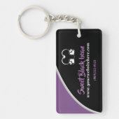 Sweet Black Bean Promotional Business Sleutelhange Sleutelhanger (Voorkant)