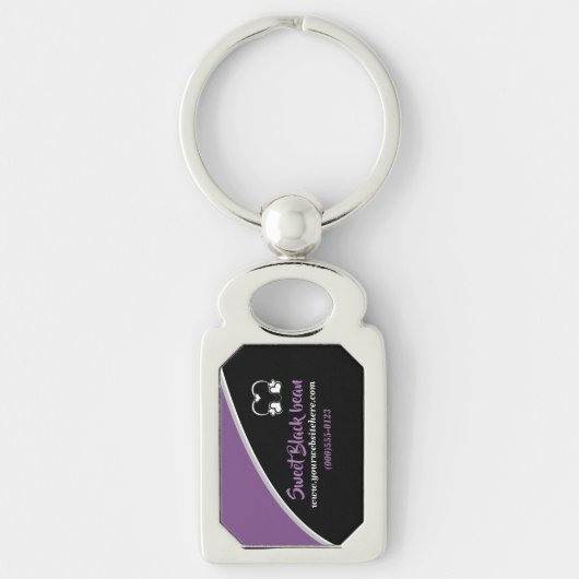 Sweet Black Bean Promotional Business Sleutelhange Sleutelhanger (Voorkant)