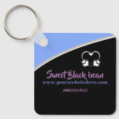 Sweet Black Bean Promotional Business Sleutelhange Sleutelhanger (Voorkant)