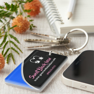 Sweet Black Bean Promotional Business Sleutelhange Sleutelhanger