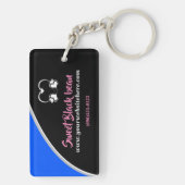 Sweet Black Bean Promotional Business Sleutelhange Sleutelhanger (achterkant)