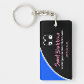 Sweet Black Bean Promotional Business Sleutelhange Sleutelhanger (Voorkant)