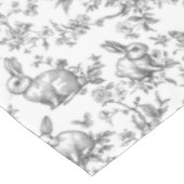 Sweet Black Bunny Rabbits French Toile Tafelkleed (Gekanteld)