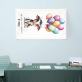 Sweet Black Koe 1e verjaardag Spandoek (Beurs)