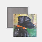 Sweet Black Lab Magnet van Willowcatdesigns (Voorkant / Achterkant)