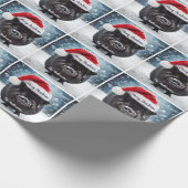 Sweet Black Piggy Kerstmis Cadeaupapier (Hoek)