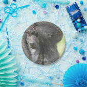 Sweet Black Poodle Papieren Bordje (Feest)