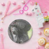 Sweet Black Poodle Papieren Bordje (Feest)