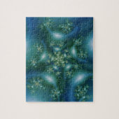 Sweet | Blauwe en groene fractale kunst Legpuzzel (Verticaal)