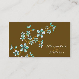 Sweet Blauwgroen Cherry Blossom Wedding Website Ka Informatiekaartje