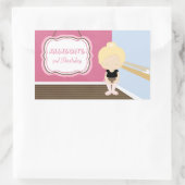 Sweet blonde ballerina girl sticker (Tas)