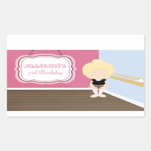 Sweet blonde ballerina girl sticker