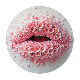 Sweet Bloom Lips Art Snijplank
