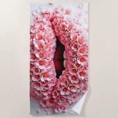 Sweet Bloom Lips Art Strandlaken (Voorkant)