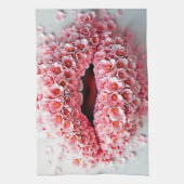 Sweet Bloom Lips Art Theedoek (Verticaal)