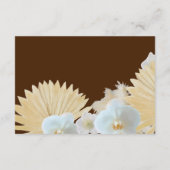 Sweet Blooms Blue Wedding Details Kaart (Achterkant)