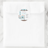 Sweet Blue Baby Room Baby shower Sticker (Tas)