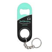 Sweet blue Bean Promotionele Zakelijke Sleutelhang Mini Flessenopener (Achterkant)