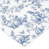 Sweet Blue Bunny Rabbits French Toile Tafelkleed (Gekanteld)