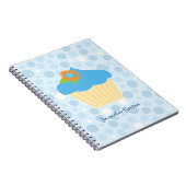 Sweet Blue Cupcake-laptop Notitieboek (Rechterzijde)