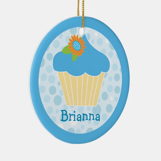 Sweet Blue Cupcake Ornament (Rechts)