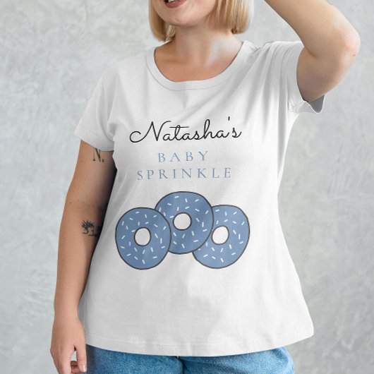 Sweet Blue Donuts Baby shower Sprinkle T-shirt