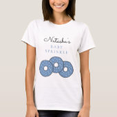 Sweet Blue Donuts Baby shower Sprinkle T-shirt (Voorkant)