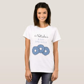 Sweet Blue Donuts Baby shower Sprinkle T-shirt (Voorkant volledig)