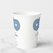 Sweet Blue Donuts Baby Sprinkle Shower Papieren Bekers (Rechts)