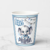 Sweet Blue Elephant - Little Peanut Papieren Bekers (Achterkant)