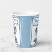 Sweet Blue Elephant - Little Peanut Papieren Bekers (Links)