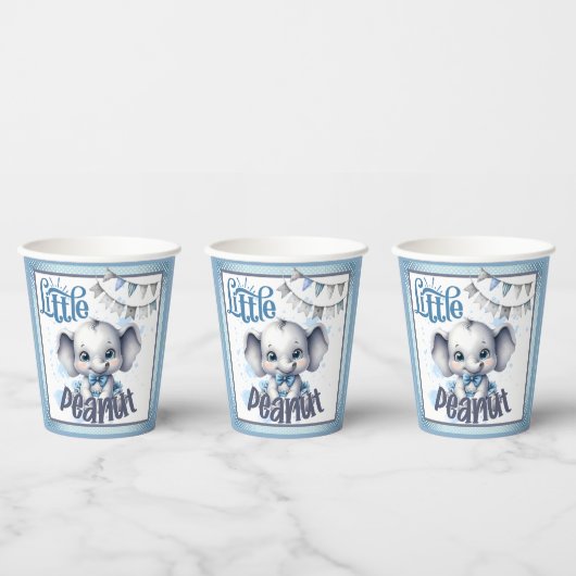 Sweet Blue Elephant - Little Peanut Papieren Bekers (Multi)