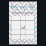 Sweet Blue en Grey Elephant Baby shower Bingo Briefpapier<br><div class="desc">Sweet Blue en Grey Elephant Baby shower Bingo. 100% . Klaar om de doos(s) in te vullen of klik op de knop AANPASSEN om tekst of afbeeldingen toe te voegen, te verplaatsen, te verwijderen of te wijzigen. Gemaakt met vector met hoge resolutie en/of digitale afbeeldingen voor professionele afdrukken. OPMERKING: (DIT...</div>