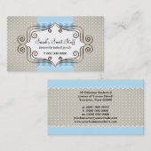 Sweet Blue en Polka Dots Visitekaartje (Voorkant / Achterkant)