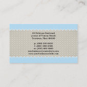 Sweet Blue en Polka Dots Visitekaartje (Achterkant)